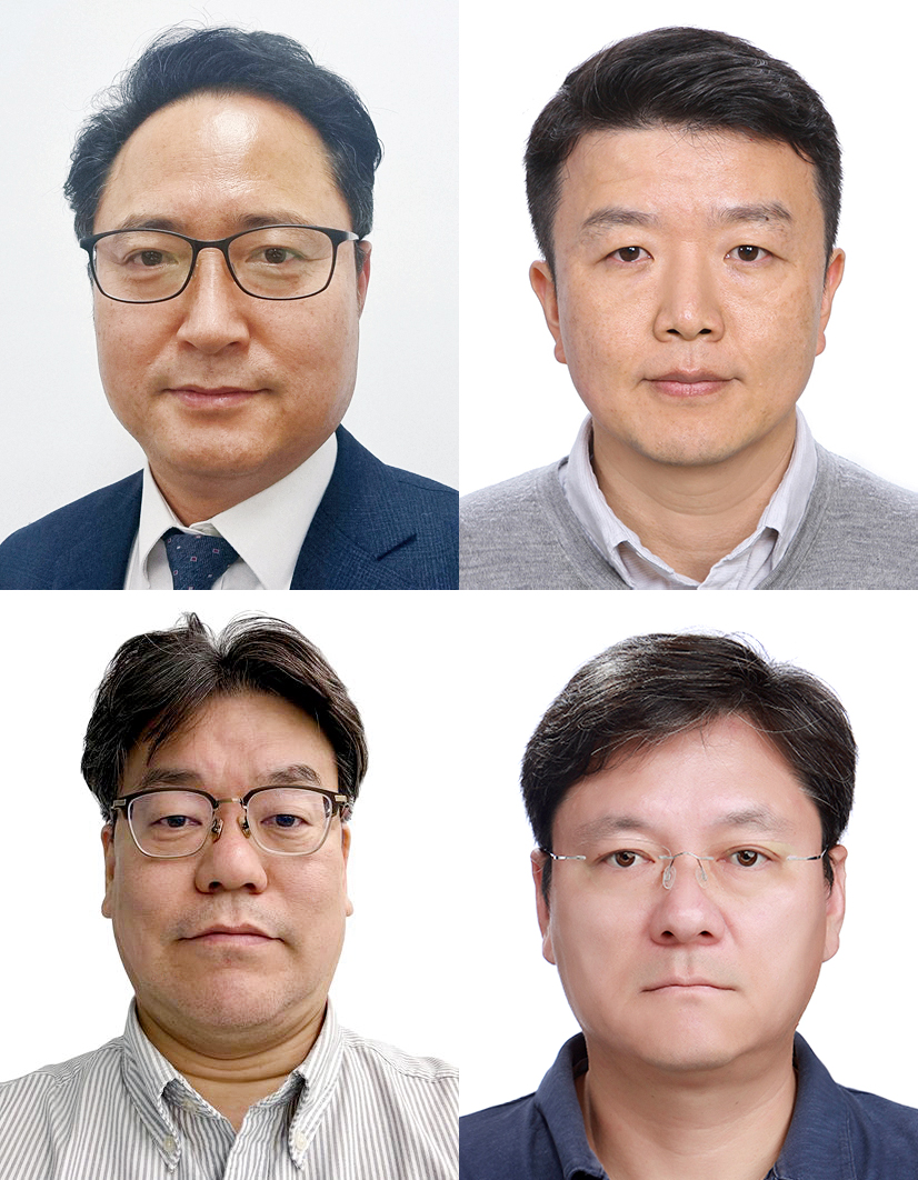 대동애그테크가 AI&nbsp;기반 미래농업 플랫폼 기업 도약을 위해 조직개편을 단행했다.&nbsp;이와 함께 핵심 분야별 외부 전문가를 영입한 임원 인사를 단행했으며, (좌측 상단부터 시계 방향으로)정주영 AF사업기획본부장,&nbsp;이혁 경영기획부문장,&nbsp;오현석 솔루션개발본부장,&nbsp;배상균 그룹AX운영센터장이 대동애그테크에 새롭게 합류했다.